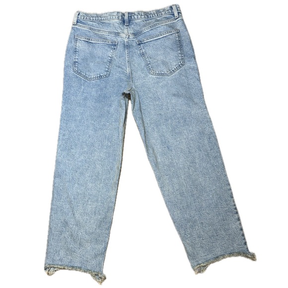 👖🛹 UNIVERSAL THREAD NWT Highest Straight Ankle Jeans | Raw Hem | Streetwear | 12 - Picture 4 of 7